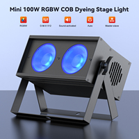 Mini 100W RGBW Cob Blinder 2x50w Led Stage Wedding Events Party Audience Blinder Light
