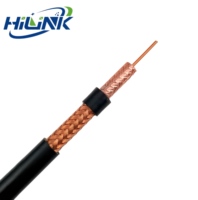 Cable Coaxial de Antena RF de Baja Pérdida RG6 BC CCS con Conductor y Revestimiento de PVC PE, Aislamiento de Espuma PE para Sistemas de Comunicación
