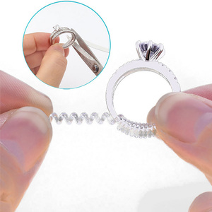 Clear/Gold Durable Using Variousspiral Invisible <strong>Ring</strong> <strong>Size</strong> <strong>Adjuster</strong> - Product Image 1