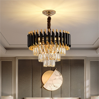 Lustre moderne en cristal pour salon, salle d'hôtel, chambre à coucher, luminaire de luxe en cristal, lustre moderne