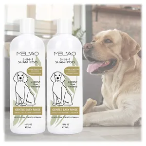 MELAO OEM private label balsamo a base di erbe delicato biologico rilievo della pelle secca districante Shampoo per animali domestici la migliore vendita