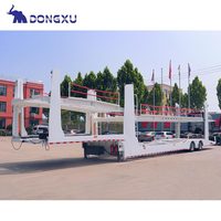 Vente de remorque de transporteur de voiture et de camion Remorquage de cargaison de Dubaï Semi-remorque pliable avec hydraulique