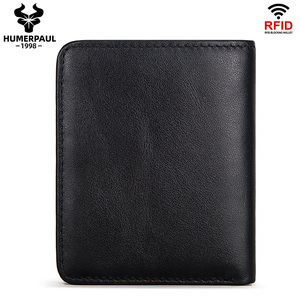 HUMERPAUL − portefeuille en <span class=keywords><strong>cuir</strong></span> pour hommes, marque de luxe, Rfid, pour cartes de crédit, accessoire court, Slim, <span class=keywords><strong>porte</strong></span>-cartes de poche - Product Image 2