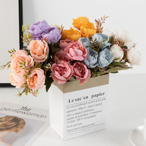 ดอกไม้ประดับงานแต่งงาน ขายส่ง ชุดตกแต่งบ้าน โต๊ะห้องใต้หลังคา ผ้าไหม ดอกโบตั๋น ดอกไม้ประดิษฐ์ขนาดเล็ก - Product Image 3