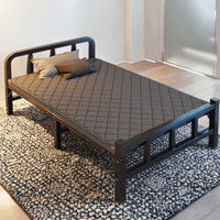 Lit pliant simple en métal pour la sieste de bureau Lit de camp pour dortoir pour adulte