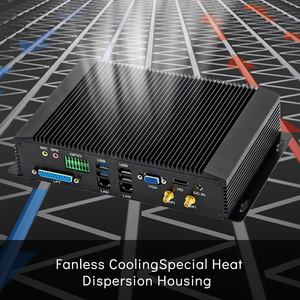 畅销无风扇工业电脑i5 8250U 8260U支持8 * USB 6 * com双局域网GPIO LPT工业迷你电脑 - Product Image 4