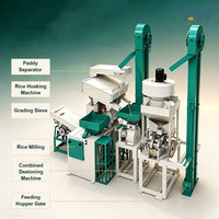 Usine complète de décorticage du riz, équipement combiné de traitement du riz pour les projets de transformation agricole