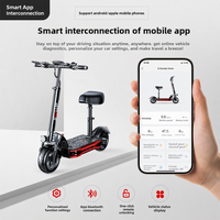 Trottinette électrique pliable avec contrôle par application intelligente - Trottinette électrique robuste avec une capacité de charge de 200 lb et clé NFC pour les marchés américain et européen