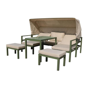 Yoho lujo nuevos muebles al aire libre sofá conjunto moderno Patio muebles aluminio jardín sofá cama - Product Image 1
