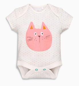 Vêtements en coton bio <span class=keywords><strong>1</strong></span> an Cadeaux pour bébé fille Romper à pompon - Product Image 2