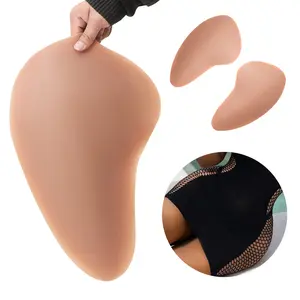 Bantalan silikon pengangkat pinggul realistis pria untuk wanita bantalan silikon pengangkat bokong bentuk payudara pembentuk payudara palsu pinggul besar