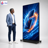 Kiosque numérique LCD sur pied Asi 86 pouces 4K Ultra HD avec système d'exploitation Android et lecteur multimédia 32 Go