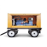 Groupe électrogène diesel mobile sur remorque 10kW 20kW 30kW 40kW 50kW, étanche, unité d'alimentation KD-50GF 400/230V ATS, fabricant