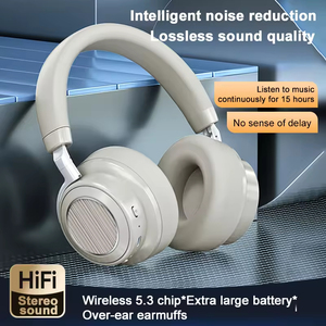 <b>Wireless</b> Over Ear Headphones Noise Cancelling Headset with <b>Mic</b> HiFi Stereo Sound for Travel and Work - Product Image 4