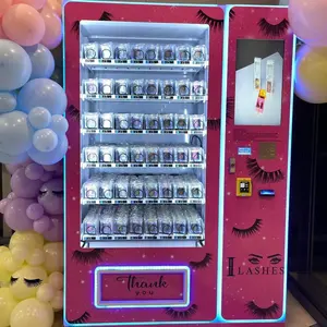 21.5 Inch Touch Screen Smart Colorful LED Light Vending Machine With Bill Acceptor And Coin Operated