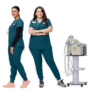 Kitmaz Medical Scrub Pants for Women-Mid Rise 4-Way Stretch Slim Fit Jogger Pants, Drawstring &amp; 5 Pockets - Product Image 4