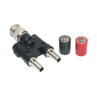 Adaptateur de connecteur audio RF coaxial BNC mâle vers double prise banane femelle 4 mm avec bornes de liaison