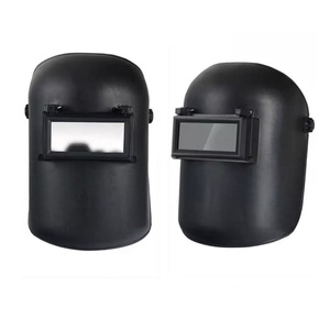 Casco de Soldador de Fibra de Vidrio con Visor Abatible y Protección Térmica, de Cuero Marrón, Personalizable, Venta al por Mayor Directa de Fábrica - Product Image 1