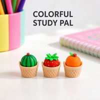 Panier à fruits compressible, décoration de bureau, dessus détachable, base tressée, anti-stress, cadeau de bureau, jouets moelleux