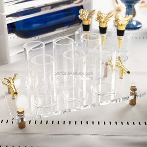 Tùy chỉnh Acrylic xử lý khay 6 vòng u ly đứng Do Thái <span class=keywords><strong>lucite</strong></span> twig rượu Bộ - Product Image 3
