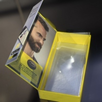 Caja de Embalaje con Forma de Libro y Asa para Colgar, Impresa Personalizada, Caja de Exhibición Colgante de Papel, Caja de Cartón con Gancho para Venta al por Menor, para Productos Electrónicos