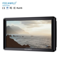 Moniteur de terrain FEELWORLD FW568 V3 6 pouces avec LUT 3D intégré, écran IPS Full HD 1920x1080, prise en charge HDMI, bras inclinable et alimentation pour appareil photo reflex numérique