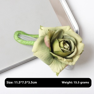 <span class=keywords><strong>Pince</strong></span> à Cheveux Femme Canard Plastique <span class=keywords><strong>Fleur</strong></span>, Chouchou en Organza Enveloppé de Fleurs, <span class=keywords><strong>Pince</strong></span> Requin pour <span class=keywords><strong>Chignon</strong></span> Fête Printemps - Product Image 5