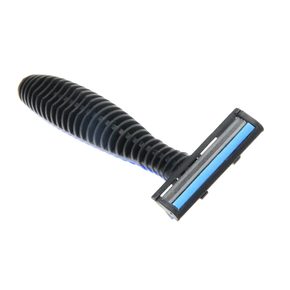 Manufacturer cheap price disposable 3 edged razors shaving razor with lubricating strips for hotel