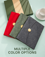 Carnet A5 personnalisé en cuir PU avec fermeture magnétique, reliure cousue, 100 feuilles lignées, logo personnalisé et coffret cadeau