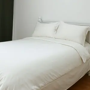 Set di lenzuola di biancheria da letto in bambù viscosa organica 100% personalizzato di lusso