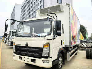 2025 haute qualité HOWO personnalisable 4x2 Diesel congélateur réfrigéré boîte camions 12.7M3 réfrigéré boîte camions à vendre - Product Image 2