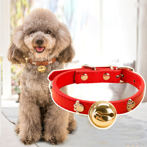 Factory Cheap Colorful PU Cute Small Personalized Cat <strong>Collar</strong> <strong>Dog</strong> <strong>Collar</strong> with <strong>Bell</strong> - Product Image 1