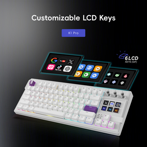 Tastiera Meccanica Cablata a 87 Tasti, Retroilluminazione RGB, Tasti Multimediali Ergonomici per Ufficio e Gaming, Compatibile con Windows e <span class=keywords><strong>Mac</strong></span> <span class=keywords><strong>OS</strong></span> - Product Image 6