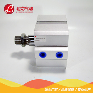 กระบอกลม Zhaolong Pneumatic Sda100 30 B แบบบาง อลูมิเนียมอัลลอยด์ ปรับระยะชักได้ สำหรับงานอุตสาหกรรม - Product Image 2