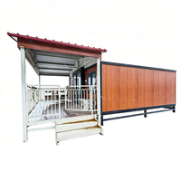 Maison conteneur de luxe professionnelle 20ft 40ft, facile à assembler, extensible, design moderne, étanche aux ouragans, pour bureau, bâtiment ou villa