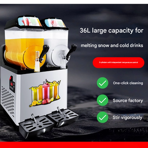 Macchina per Slush Completamente Automatica a Doppio Serbatoio 220V, Grande Capacità, Alta Produttività, Nuova, Facile da Usare per Ristoranti e Negozi Alimentari - Product Image 3