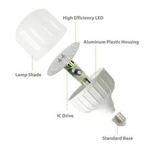 Skd lâmpada polar de instalação do projeto led, lâmpada de plástico de alumínio