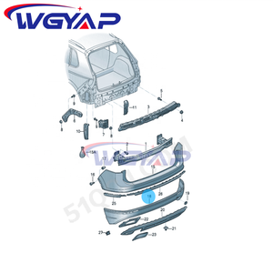 Alerón de parachoques trasero WGYAP OEM, nuevo accesorio de coche para Volkswagen para modelos Tiguan Allspace 5NN 807 521 <span class=keywords><strong>B</strong></span> C <span class=keywords><strong>E</strong></span> <span class=keywords><strong>F</strong></span> G GRU posicionado - Product Image 6