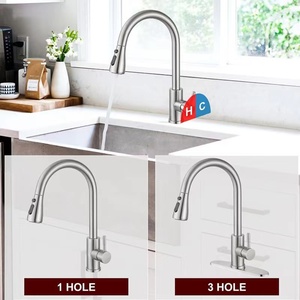 Fabbrica Direct SUS 304 lavello nero miscelatore Pull Down spruzzatore ad arco <span class=keywords><strong>alto</strong></span> <span class=keywords><strong>rubinetto</strong></span> da cucina a spruzzo estraibile <span class=keywords><strong>rubinetto</strong></span> da cucina con piastra di copertura - Product Image 3