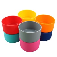 Bouteille d'eau en silicone personnalisée botte large bouteille souple fond en silicone étui de protection bouteille d'eau bottes flexibles