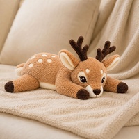 Peluche lourde en forme de cerf, directement de l'usine, coussin sensoriel personnalisé, animal en peluche sur mesure, cadeau de forme personnalisée