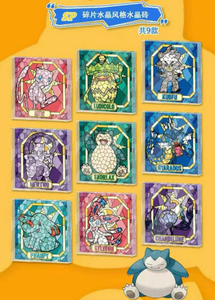 DongZhuShe Pokemoned Crystal Bricks 50 Boxes Poke Mons Collect Crystal Brick Pikachu Playing Cards Blind Box for Child Gifts - Product Image 3