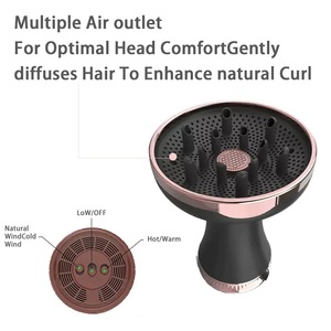 Asciugacapelli ionico per capelli ricci ondulati diffusore ad asciugatura rapida con facile presa per Private Label capelli ricci amichevole - Product Image 2