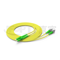 Cordon de brassage fibre optique duplex LC vers FC 3m, options monomode UPC APC et multimode OM1 OM2 OM3 OM4 UPC