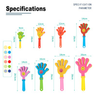 Bâtonnets de cheering publicitaires personnalisés en plastique multicolores avec logo, accessoires sonores pour événements sportifs