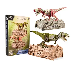 Высококачественные пазлы с животными и динозаврами на заказ, 3D пазл, бумажная игрушка для детей