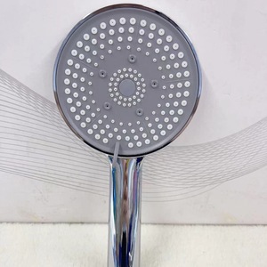 Cabezal de ducha de gran área, redondo de 12 cm, 5 modos ajustables, ducha de mano con función de lluvia y masaje para baño - Product Image 5