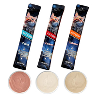 Friandises à lécher crémeuses pour chats Max Pet, bâtonnets de collation au poulet, au thon et au saumon, vente en gros