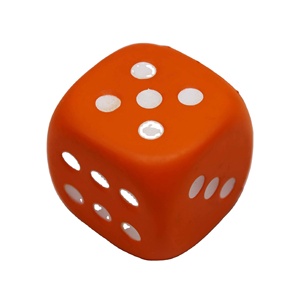 Customized PU Dice Stress <b>Ball</b> Personalized Decompression Foam <b>Squeeze</b> Toy with Logo Promotional Product - Product Image 1