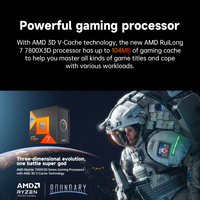 Prosesor Game AMD Ryzen 7 7800X3D (r7) 8 Core 16 Thread 104MB Game Cache Akselerasi Frekuensi hingga GHz CPU Boxed